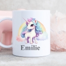 Cup with the unicorn Fabela with rainbow
